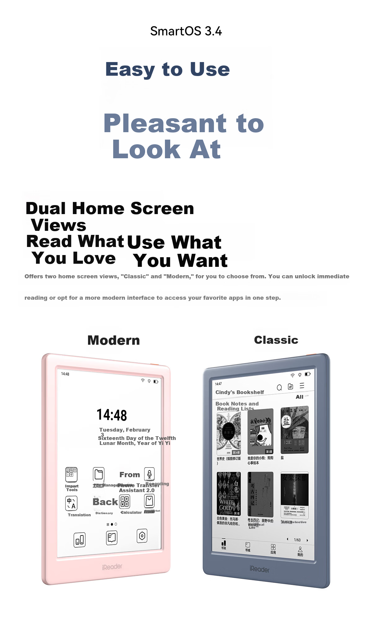 IReader Neo3 Ultra 6-inch E-Reader Smart Reading Device AI E-Ink Screen Early Cherry Blossom Edition 12
