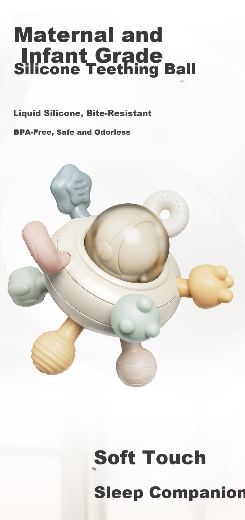 EVOCELER Hand Rattle Newborn Meeting Gift Baby Toy Gift Box 0-1 Year Old Early Education Gift Box Premium Gift 6