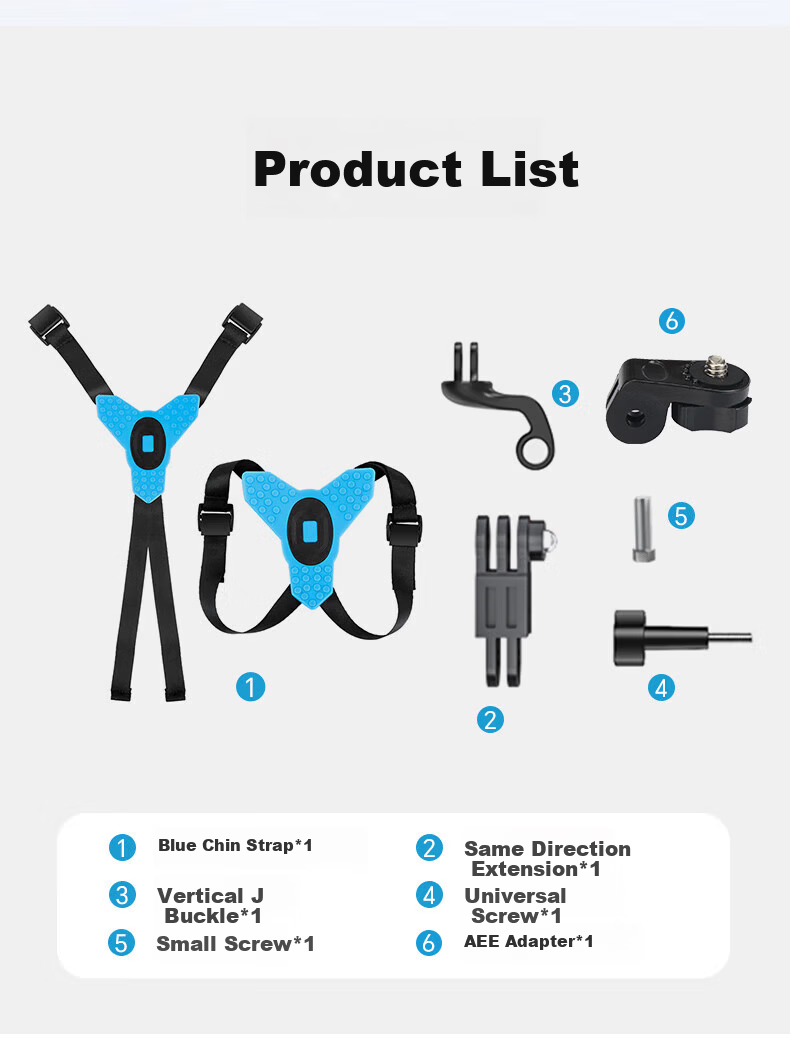 Yangfeisi DJI Osmo 360 Panorama Camera Helmet Chin Mount Motorcycle Bracket Accessories for DJI Panorama Sports Camera Dash Cam Camera Mount 5