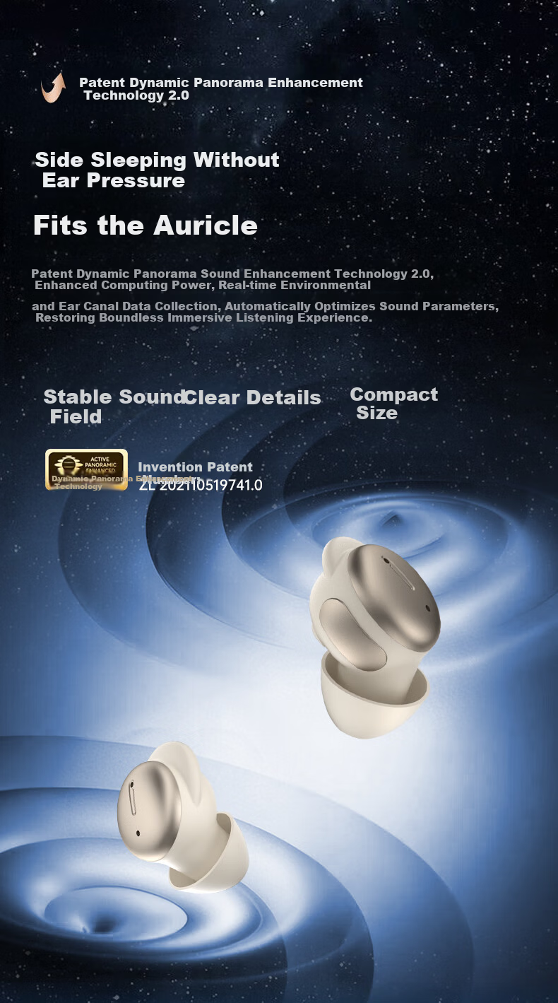 MICROKIA [2026 New Berlin Sound] Sleep Headphones, Bluetooth Active Noise Cancellation, In-Ear for Side Sleeping, Ear-Comfortable, Noise-Blocking, Specially Designed for Sleeping, ASMR Sleep Aid, High-Quality Audio Music 9