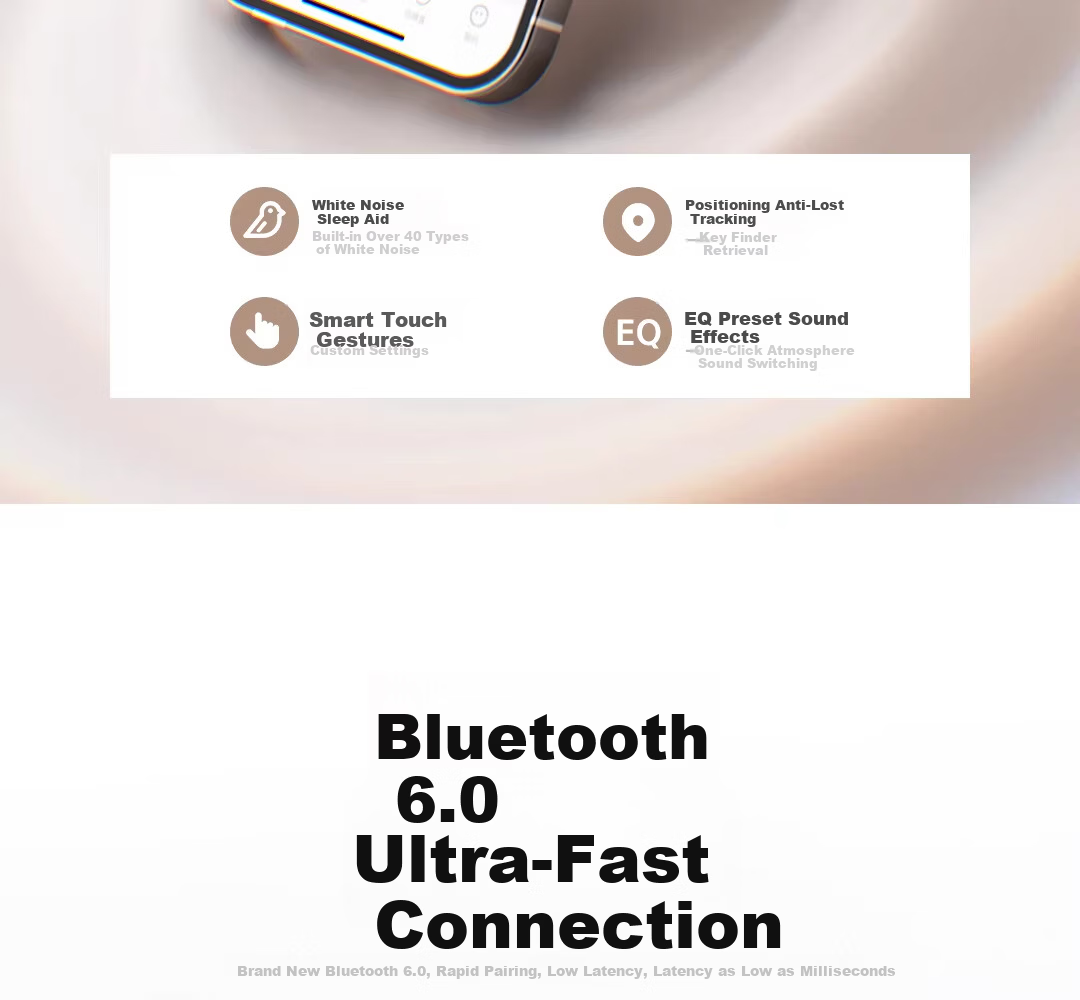 Soaiy MC6 Bluetooth Clip-On Wireless Earphones Long Battery Life Universal for Huawei Apple 2026 New Model 16