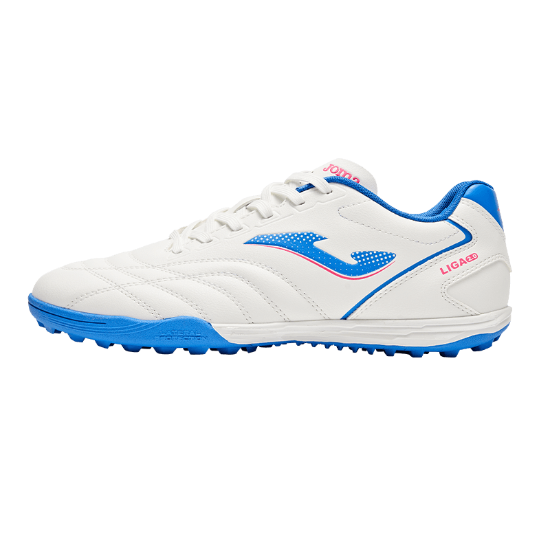 JOMA Men's Football Shoes TF Turf Studs 2026 New Soccer Match Training Shoes La Liga 2.0 White Blue Size 39