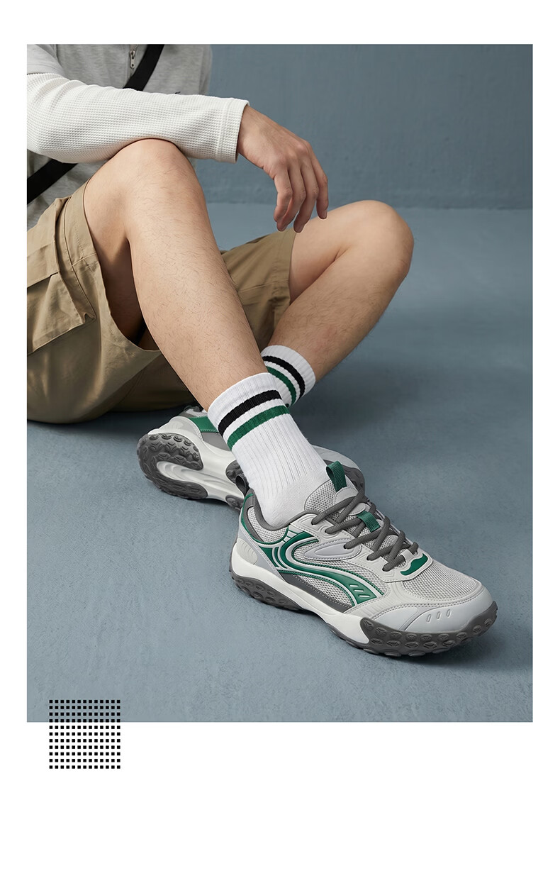 ERKE Flash Moon 2.0 Men's Summer Breathable New German Training Shoes Thin Sole Comfortable Trendy Sports Casual Shoes 25