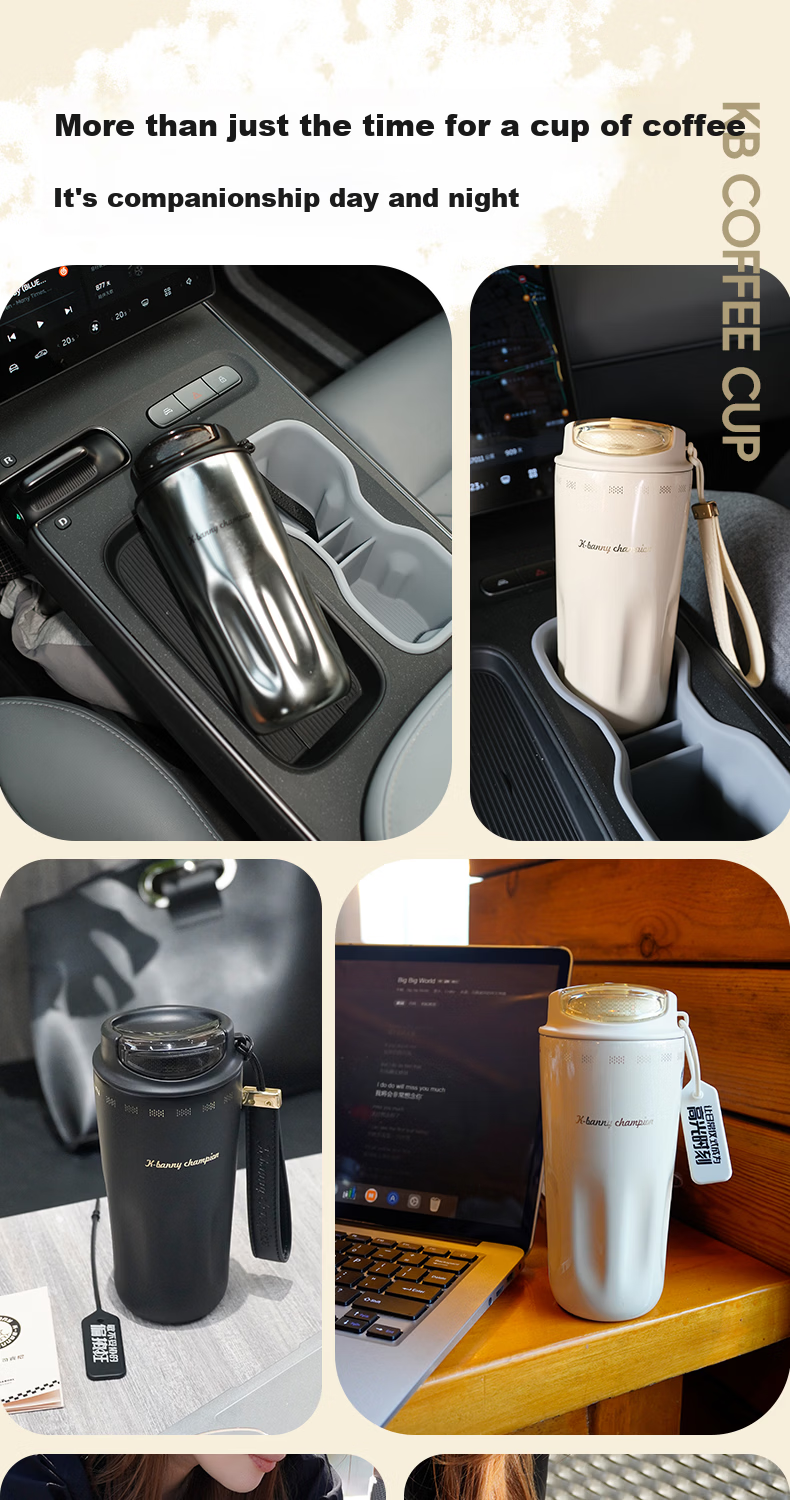 CMSH Coffee Mug Insulated Tumbler High-Value Direct Drinking 316L Ceramic Liner 2026 New Model Portable Car Travel Cup 7