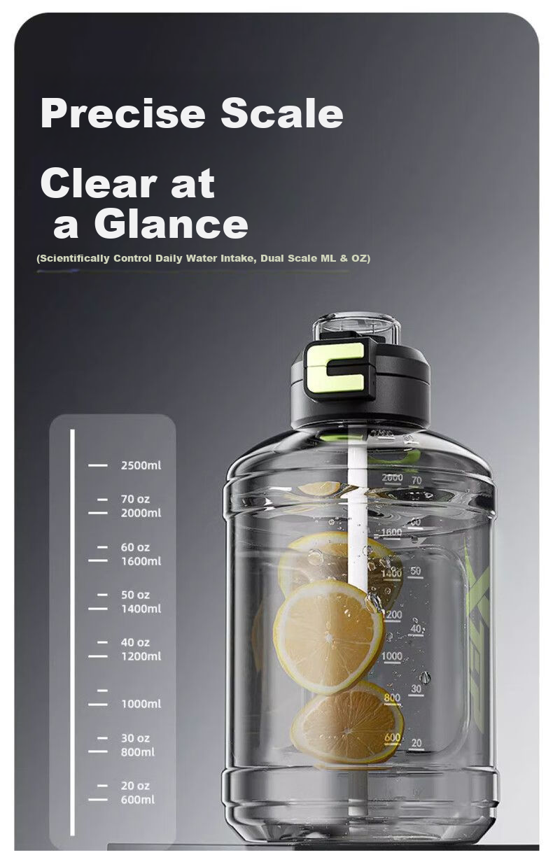 XTEP Ton Cup Large Capacity Fitness Sports Water Bottle Straw Bottle for Men and Women 9