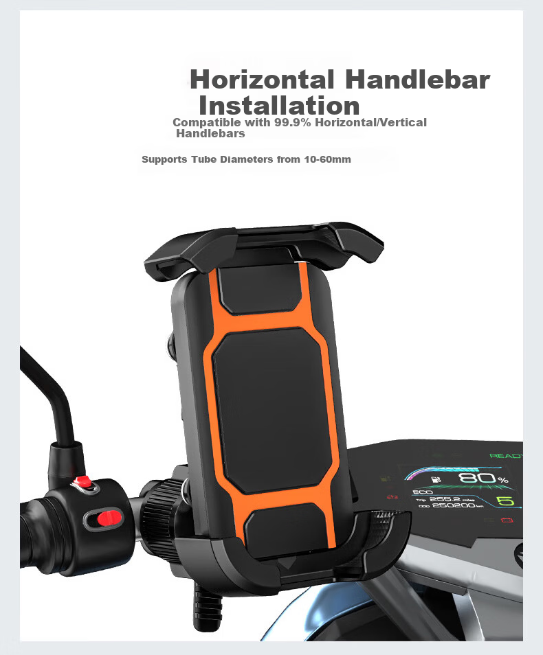 Ousen Electric Bike Phone Holder for Ninebot Motorcycle Electric Bicycle Delivery Navigation Shockproof Mount 11