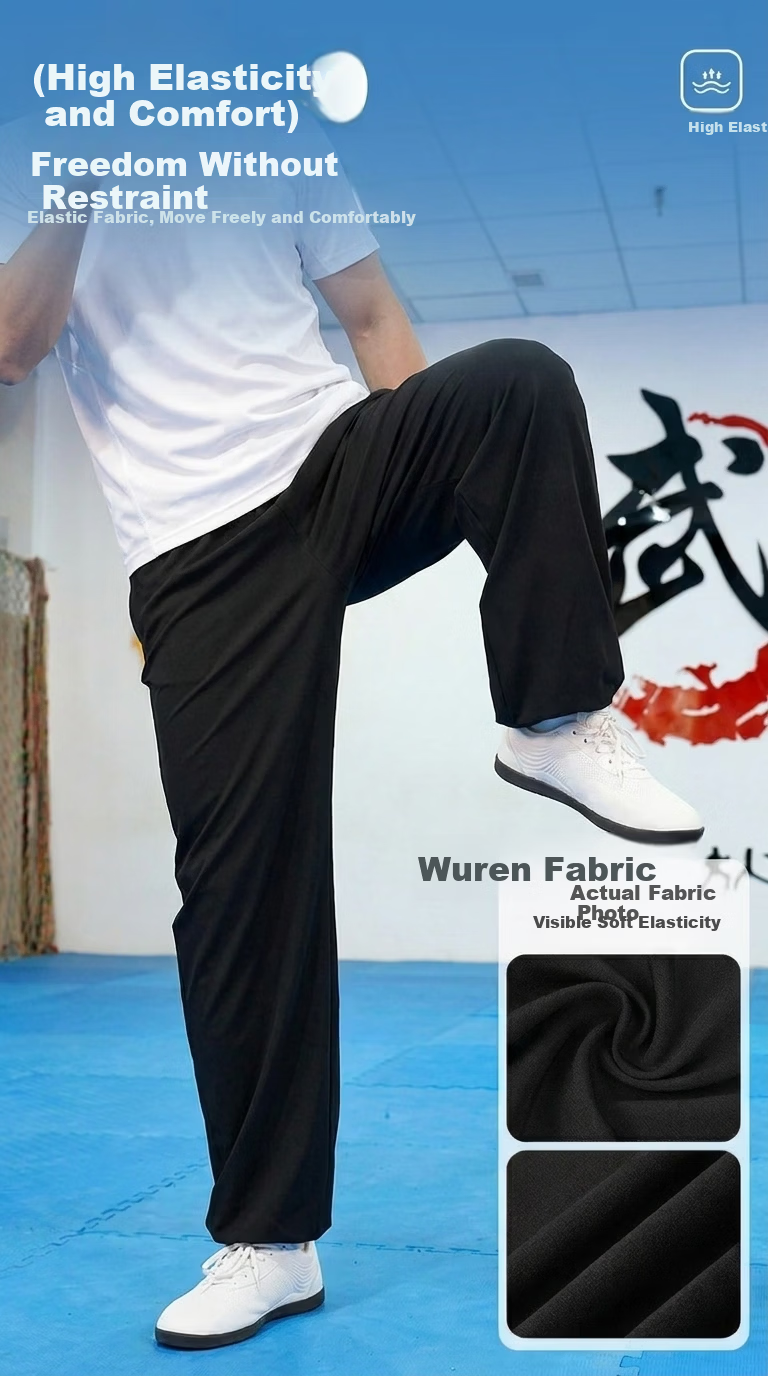 Li-Ning Men's Sports Pants, Summer Quick-Dry Breathable New Thin Ice Silk Climbing Martial Arts Pants, Elastic Waist Straight-Leg Two-Way Wear 10