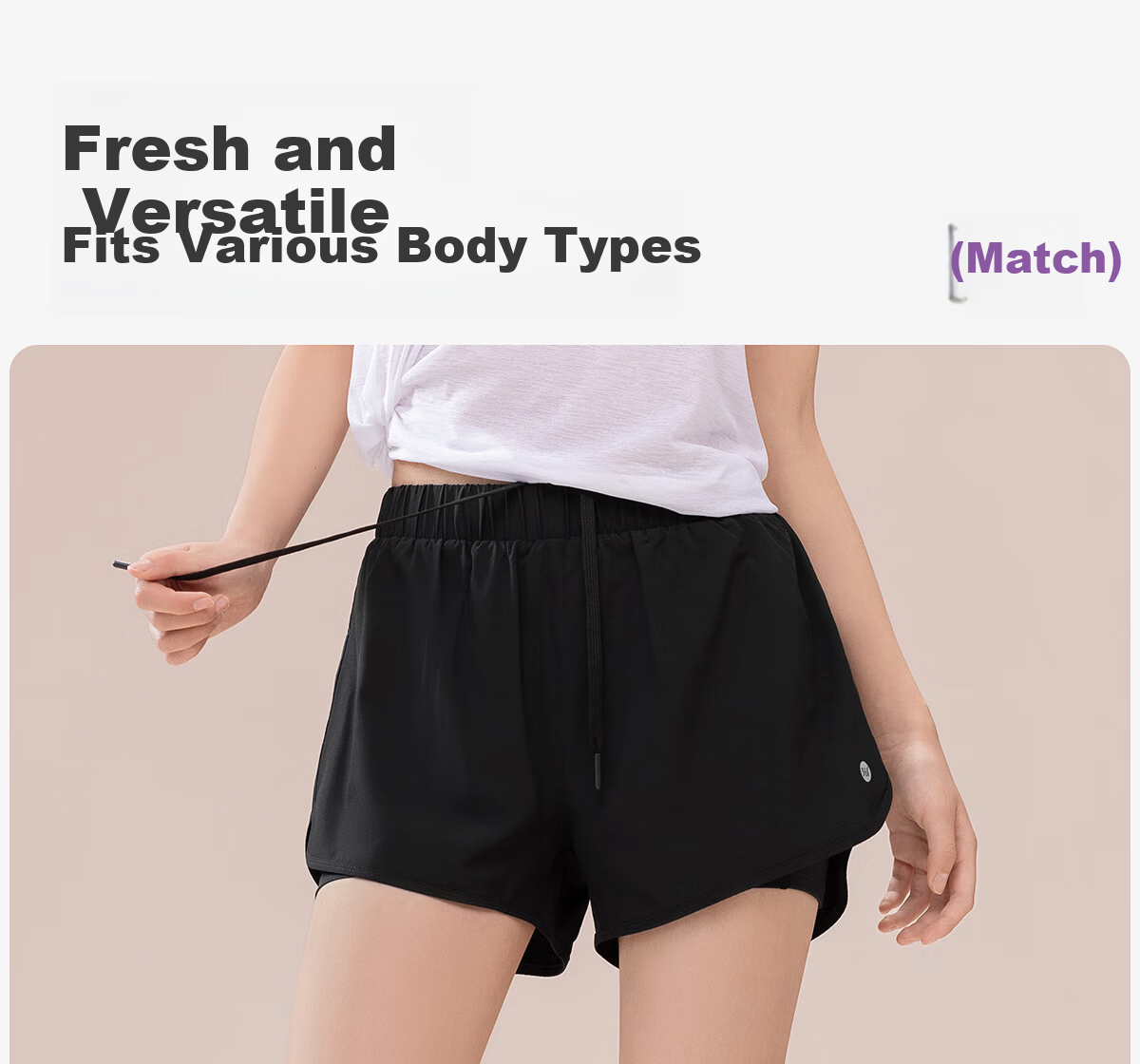 361° Women's Sports Running Shorts Anti-Exposure Yoga Layered Fitness Shorts 12