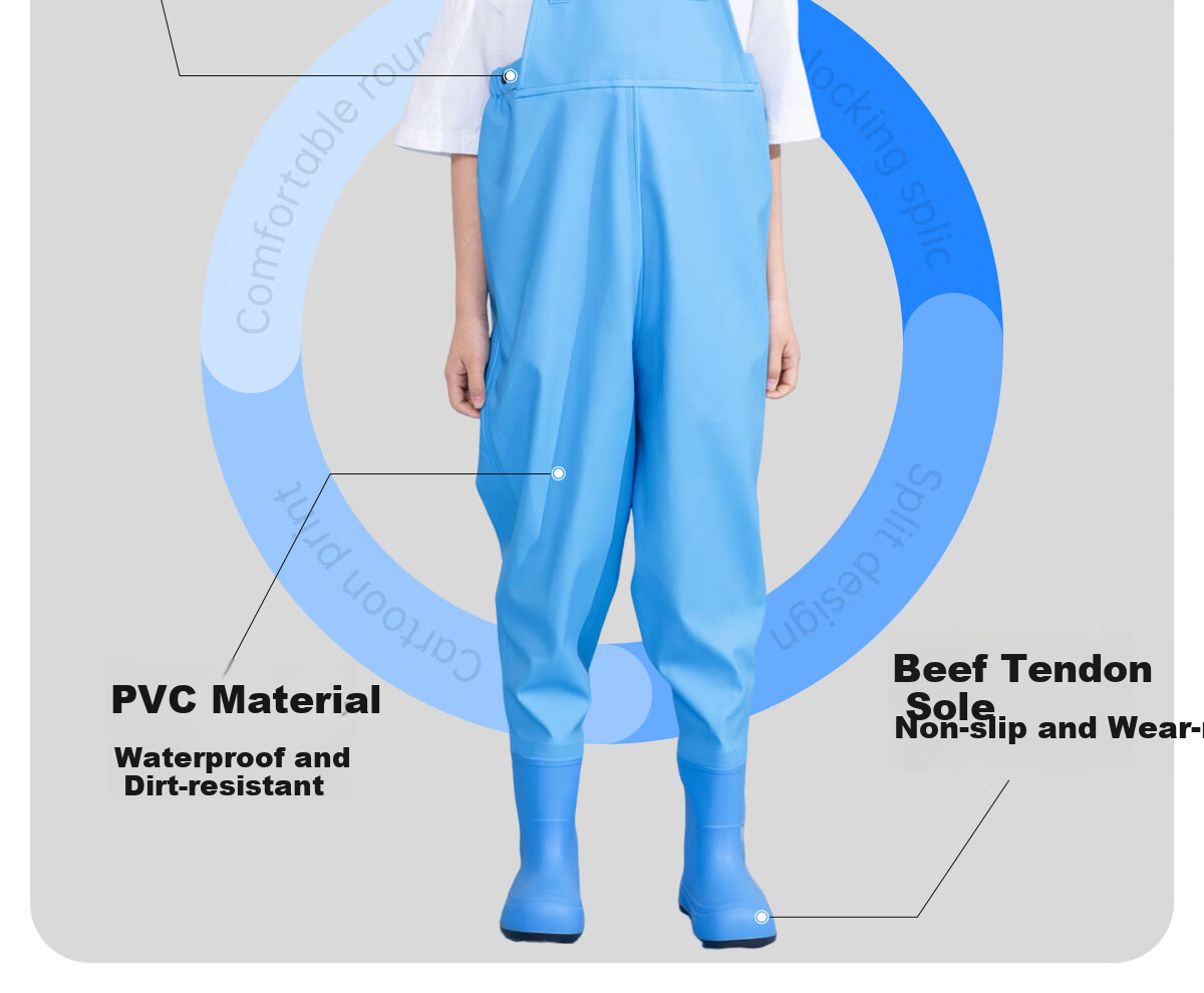 361° Kids Creek Pants Water Play Pants Swim Pants Beachcombing Pants One-Piece Water Pants Water Shoes Half-Body Waterproof Fishing and Beachcombing Suit 7
