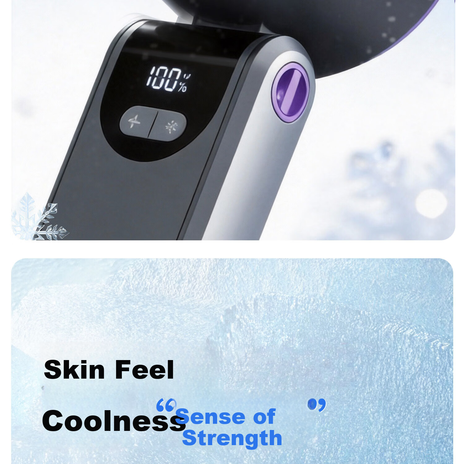 Yoobao Handheld Mini Fan, Semiconductor Cooling, Rechargeable, Long Battery Life, Foldable, Portable, Summer Outdoor Camping Cooling Device 8
