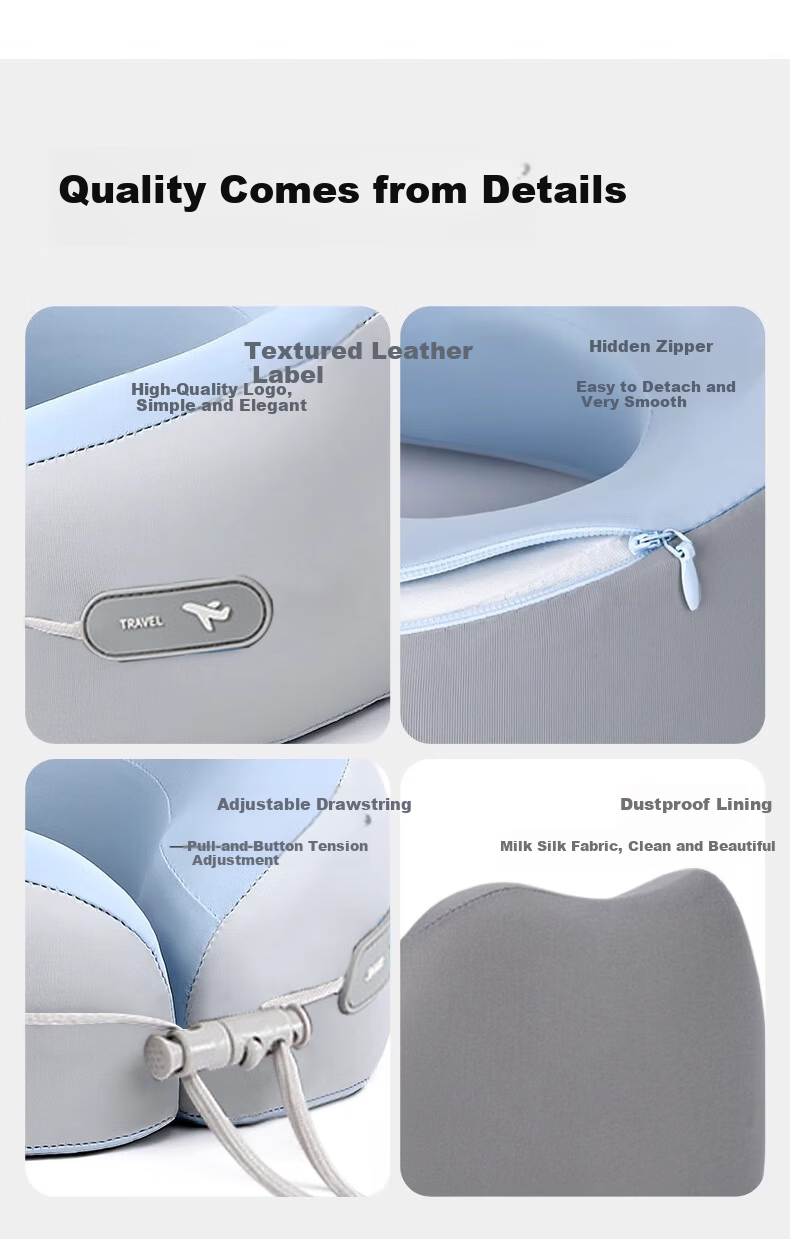 Ousen Kids U-Shaped Travel Neck Pillow Memory Foam Baby Car High-Speed Train Airplane Sleep Neck Support Cushion 11