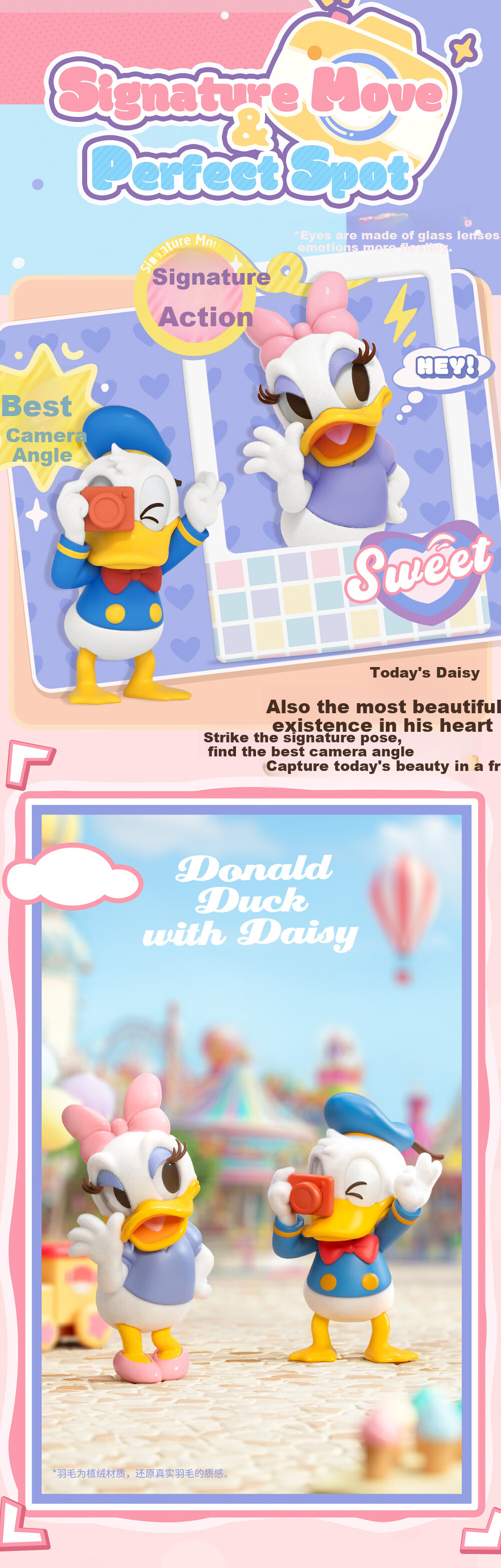 52TOYS Donald Duck and Daisy Duck Blind Box Figurine Toy Set of 8 Birthday Gift 2