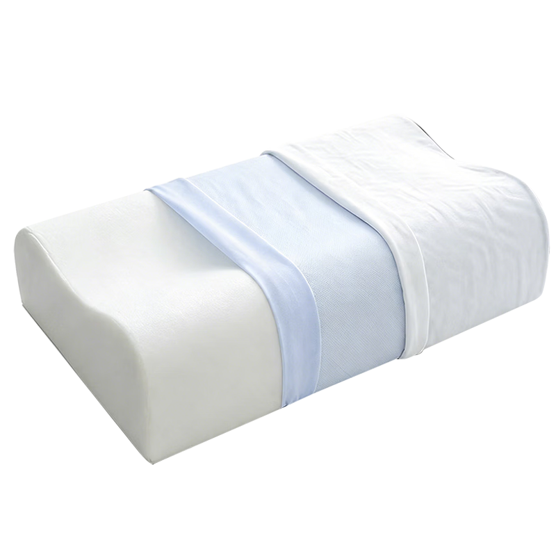 Eve's Show Memory Foam High Pillow Men's Neck Support Cervical Pillow Deep Sleep Anti-Snoring Pillow with Pillowcase