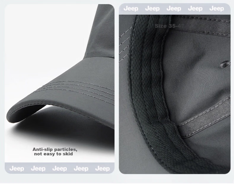 JEEP Men's New Duckbill Cap Sunshade Outdoor Quick-Dry Sunscreen Summer Thin Baseball Cap for Women 11