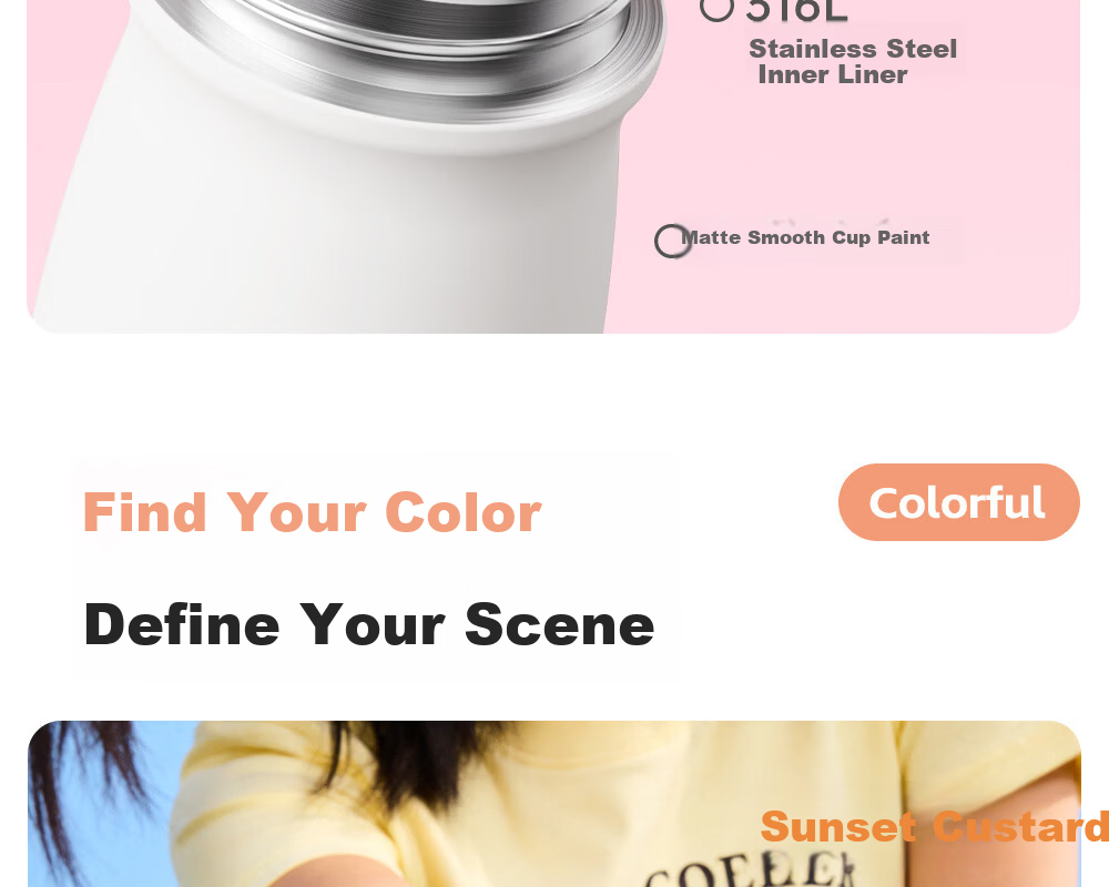FUGUANG 316L Stainless Steel Insulated Cup Cute Mini Portable Pocket Tea Bottle for Students and Women 21