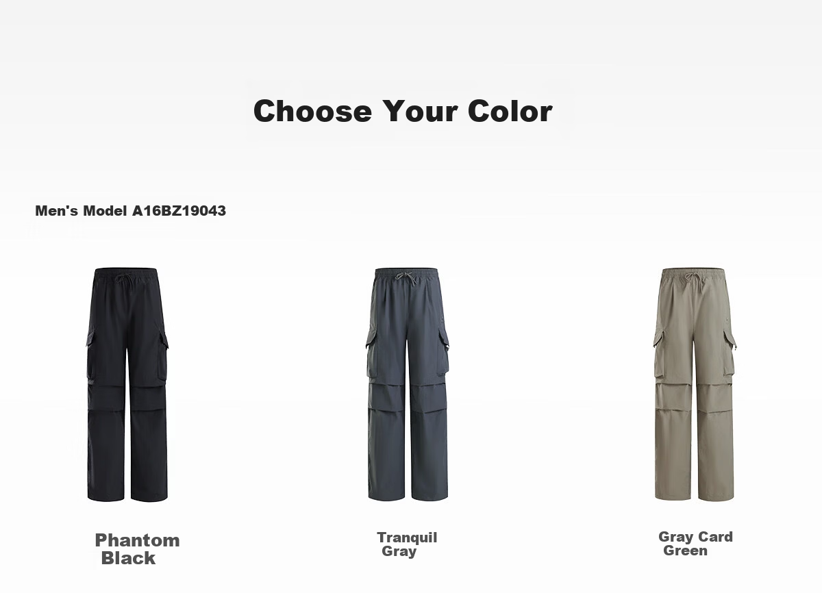 CAMEL Women's Outdoor Quick-Dry Pants Spring Summer Thin Cool Breathable Sun-Protective Wide-Leg Hiking Military Pants for Men 29