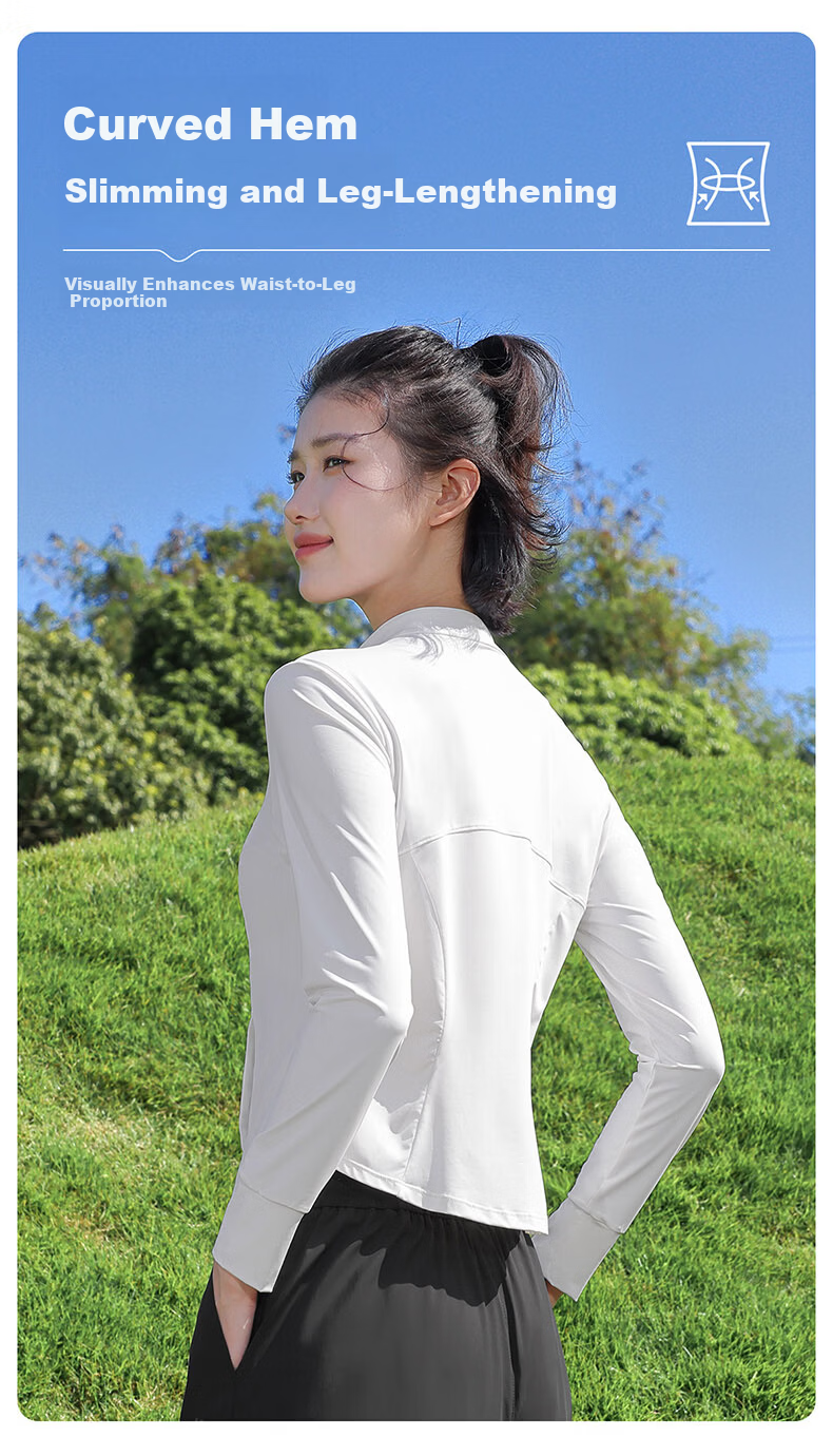 CAMEL Original Yarn Sun Protection Jacket Women Stand Collar Slim Cool Sports Jacket Y26BZ3L0029 Phantom Black S 9