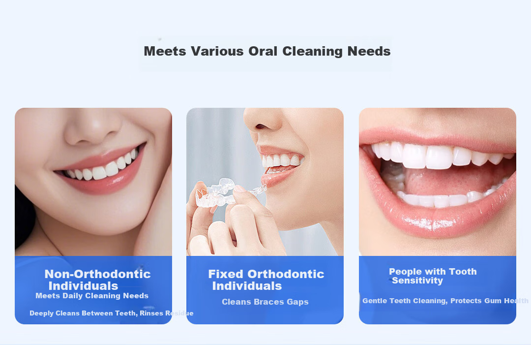 DOCO LAB Electric Oral Irrigator Portable Orthodontic Water Flosser Ultrasonic Teeth Cleaner Tartar Remover Dental Water Jet Tooth Washer Birthday Gift for Girlfriend Boyfriend 8
