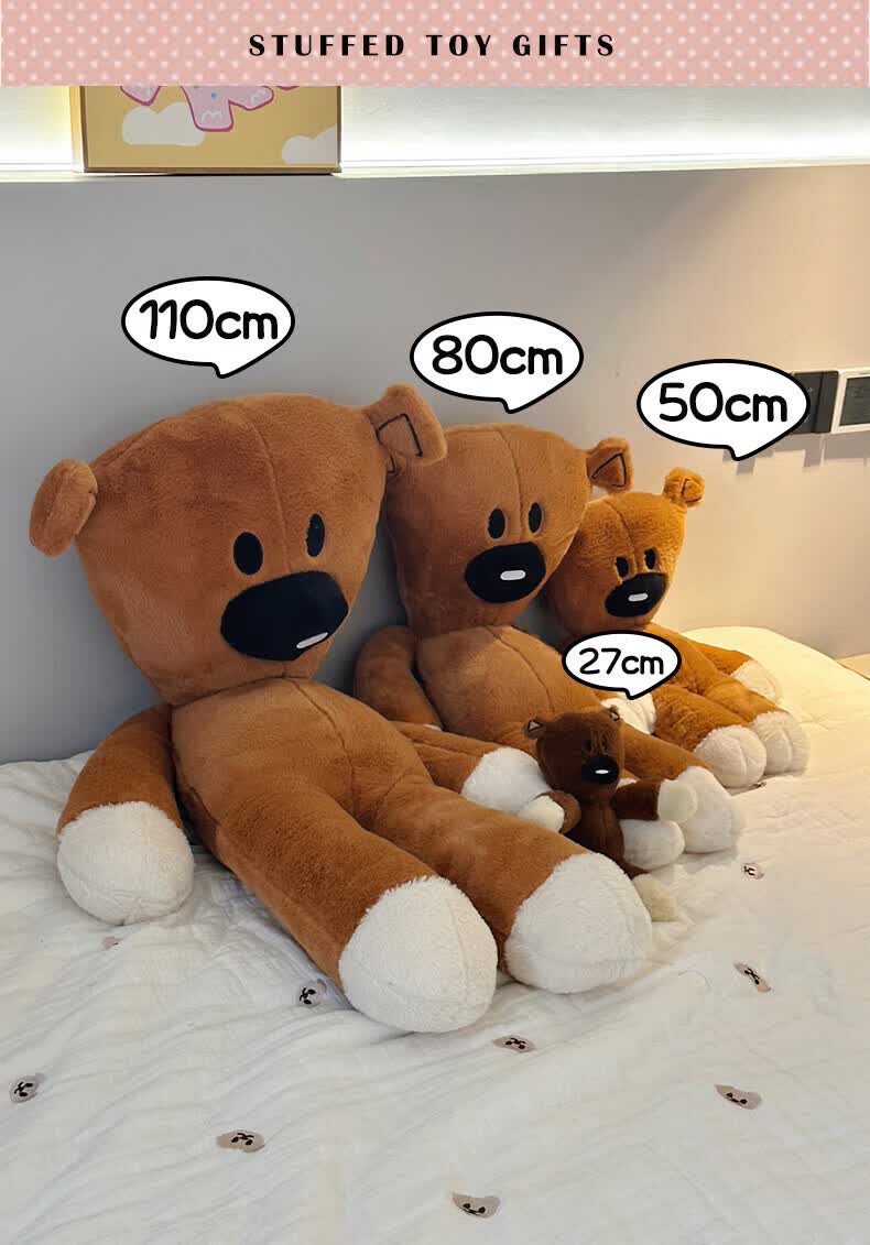 MAILE KID Mr. Bean Little Teddy Bear Plush Pillow Sleeping Stuffed Toy Gift for Girls Unique Premium Confession Birthday Present 8