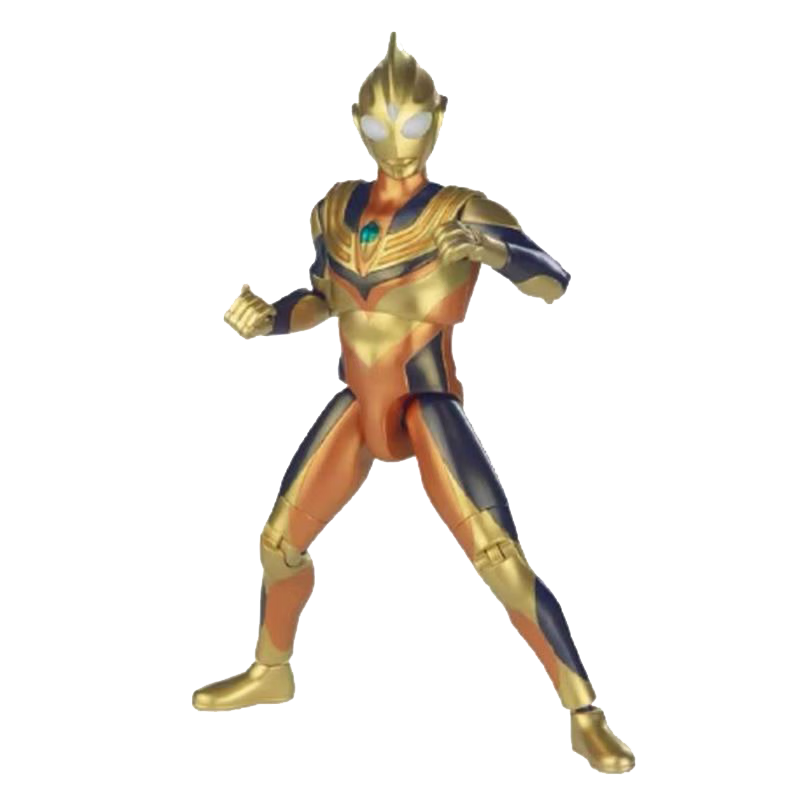 BANDAI Official Sound-Activated Super Articulated Shining Ultraman Tiga Boys' Toy Children's Day Gift