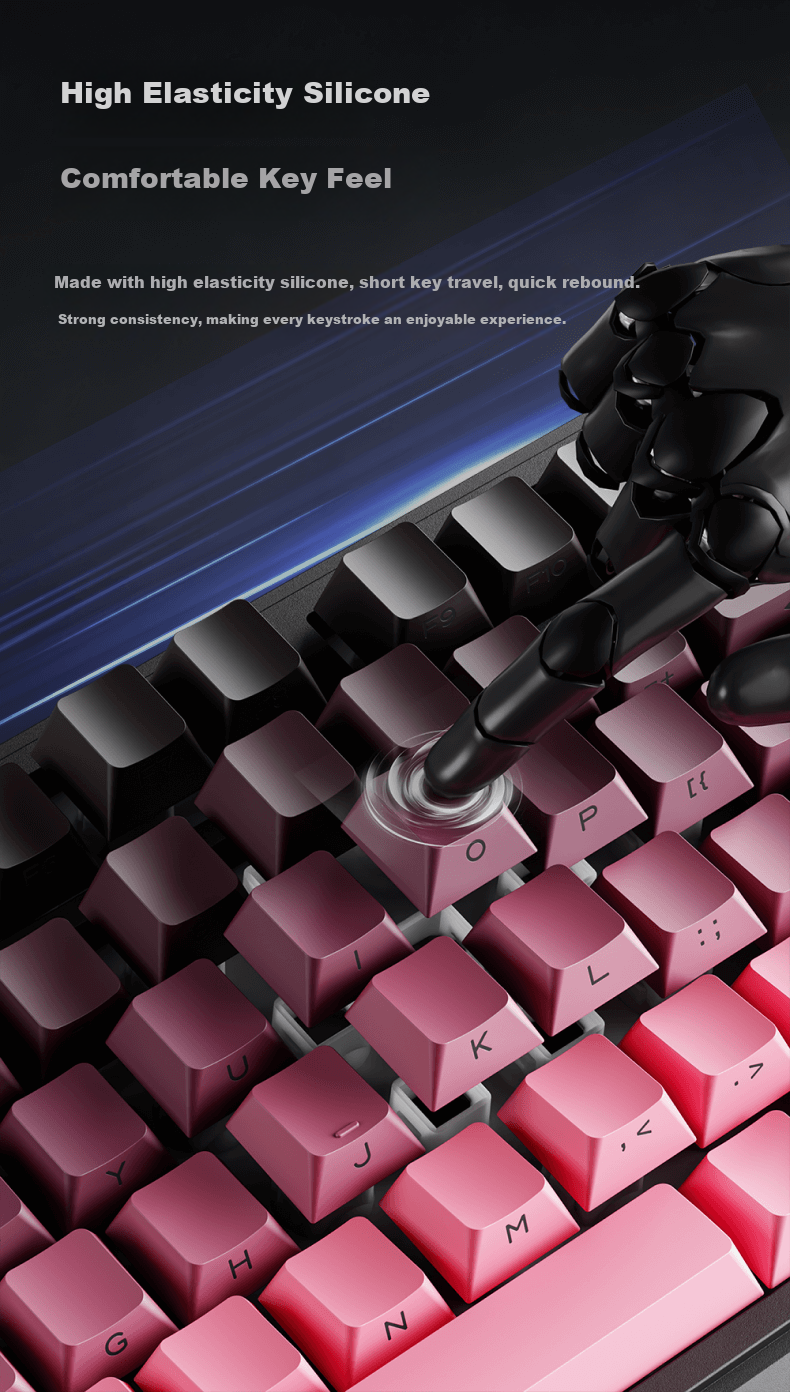EWEADN V102 Ultra Wireless Keyboard, Bluetooth And Wired Three-Mode with Screen, Mechanical Feel, Silent, Office Film Keyboard, 99 Keys, Side Engraved, Compatible with Computers, Laptops, Tablets, IPad 5
