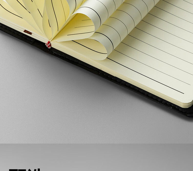 M&G Color-Block Soft Leather Cover Notebook, Meeting Office Supplies, Conference Record Book, Affordable Diary, Journal, Business 25K120 Single Book APYD2K78 12