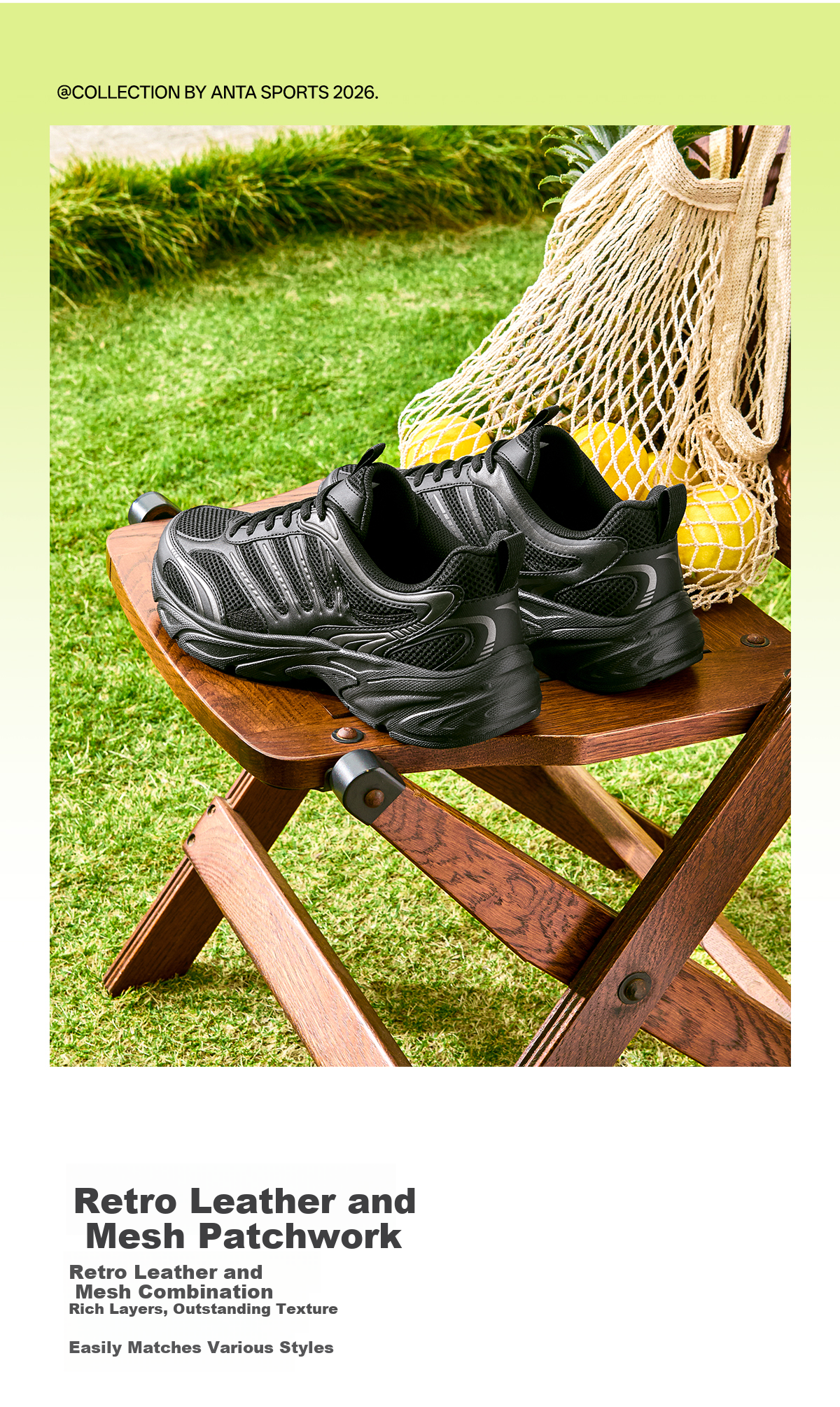 Anta Little Millennium Men's Casual Shoes Thick Sole Height Increasing Leather Mesh Summer Fitness Commuting Sports Shoes 112628812 6