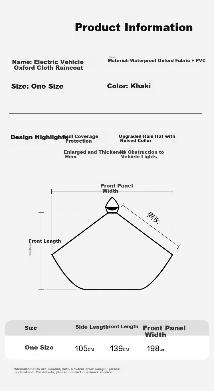 Deli Multifunctional Cape Raincoat for Hiking, Climbing, Camping, Electric Scooter and Motorcycle Riding 10