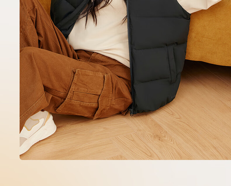 361° Men's Down Vest Autumn Winter New Waterproof Warm Sports Casual Running Stand Collar Jacket 652544401-4 61