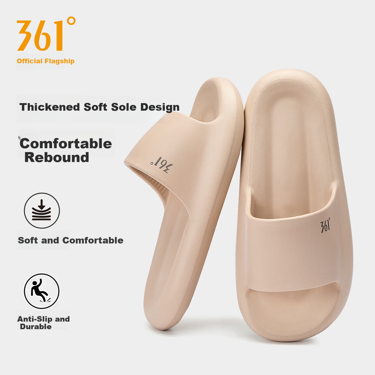 361° Ice-Cool Platform Slippers for Women, Summer Comfortable Non-Slip EVA Slide Sandals, Ladies Indoor Casual Home Slippers