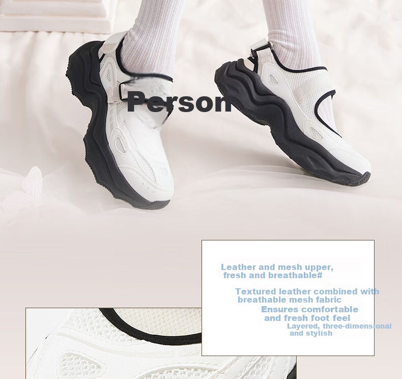 361° Women's Summer Sports Outdoor Dumpling Sandals Casual Shock-Absorbing Soft Sole Water Shoes 682626776-1 7