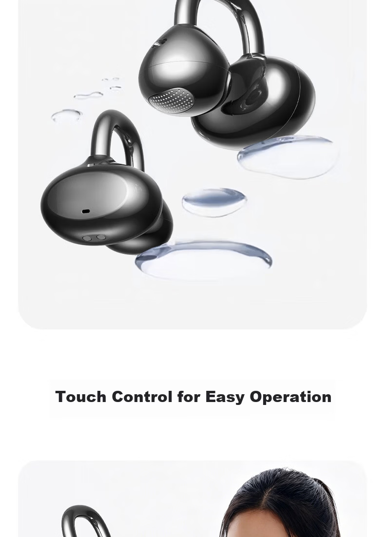 Chuangu 2026 New AI Simultaneous Translation Bluetooth Bone Conduction True Wireless Ear Clip Translator Comfortable Non-In-Ear Sports High-Quality Sound 27