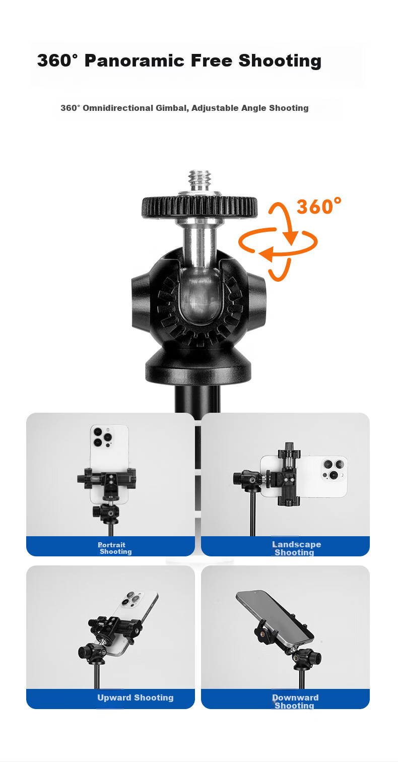 YUNTENG Mini Extension Rod Tripod for DJI Pocket 4/3 Stand Desktop Pocket Feiyu Action Camera Handheld Mobile Remote Control Selfie Stick Tripod 7