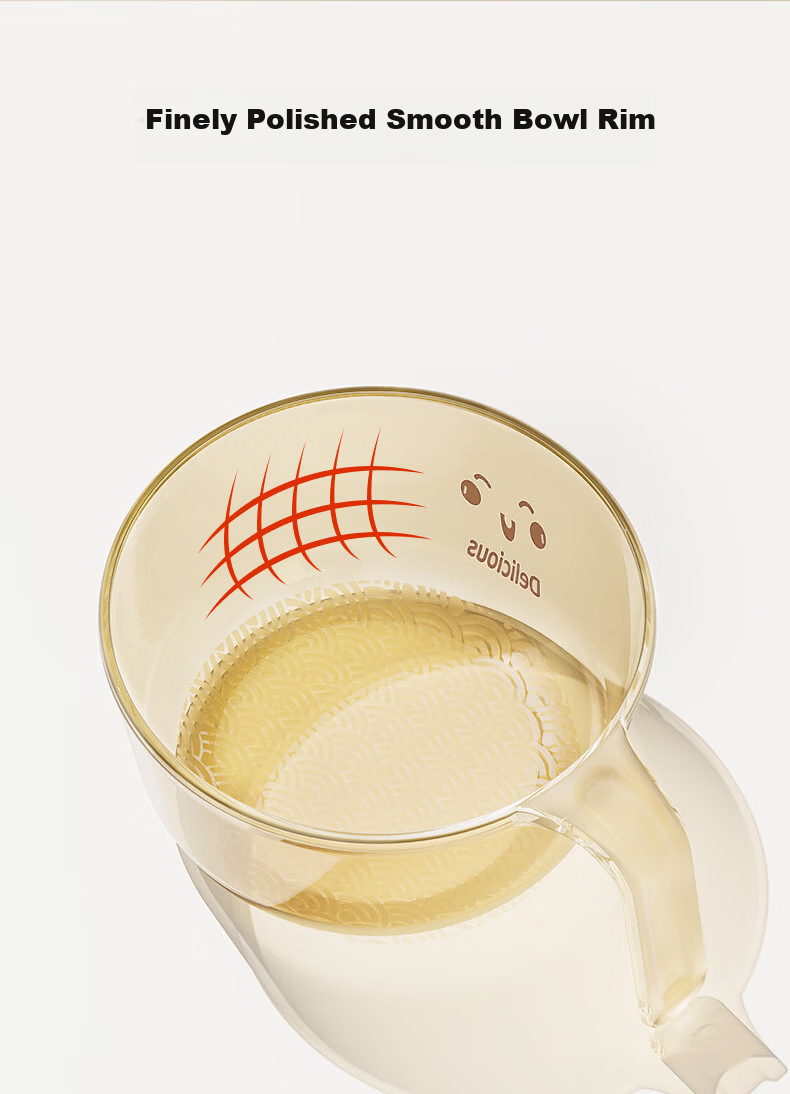 Baoshi PPSU Baby Feeding Bowl Newborn Water and Milk Feeding Baby Grinding Bowl Rice Cereal Bowl and Spoon Tableware 5
