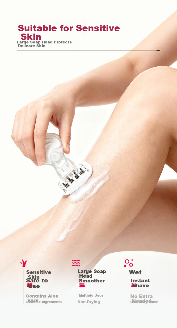 Ulike Hair Removal Partner Small Shell Razor for Lip, Face, Underarm, and Leg Hair Removal Portable Painless Private Trimming Tool 3