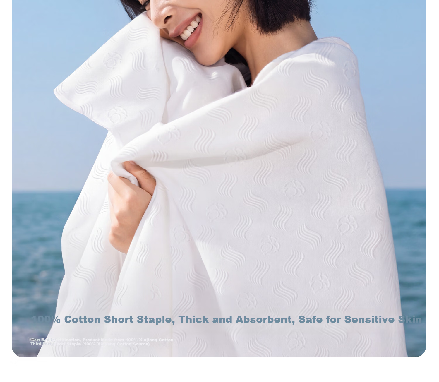 BADIGAO Disposable Cotton Bath Towel Travel Individually Packaged Compressed Towel Thickened Large Travel Essential 2