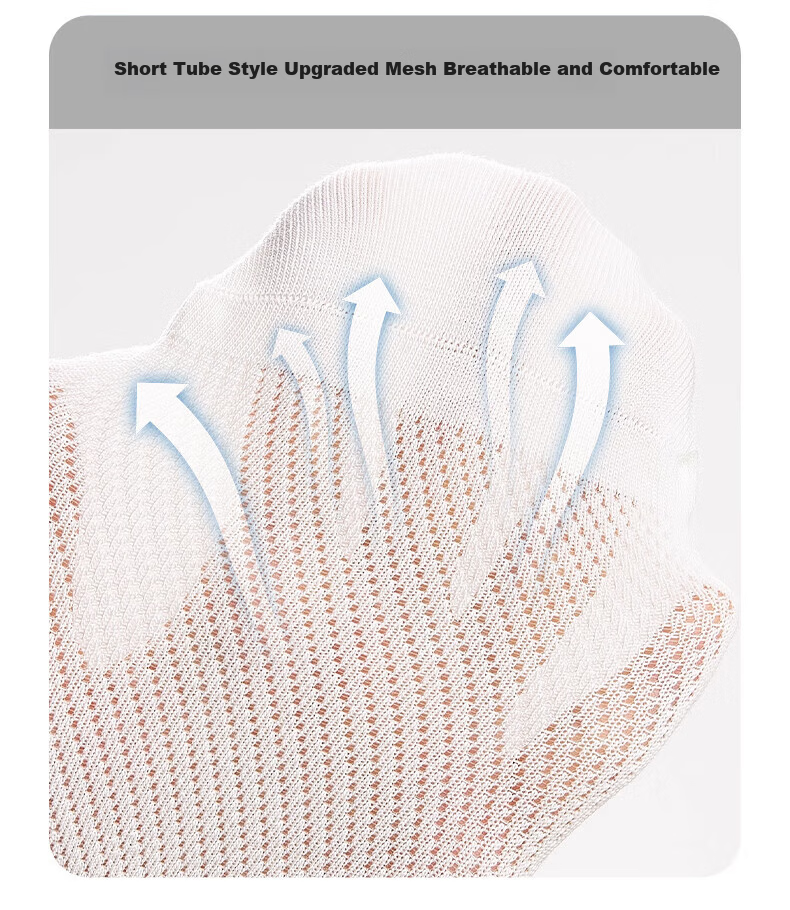 Miiow Disposable Socks Summer Mesh Breathable Unisex One Size Travel Business Vacation 10A Antibacterial No-Wash Daily Socks 2