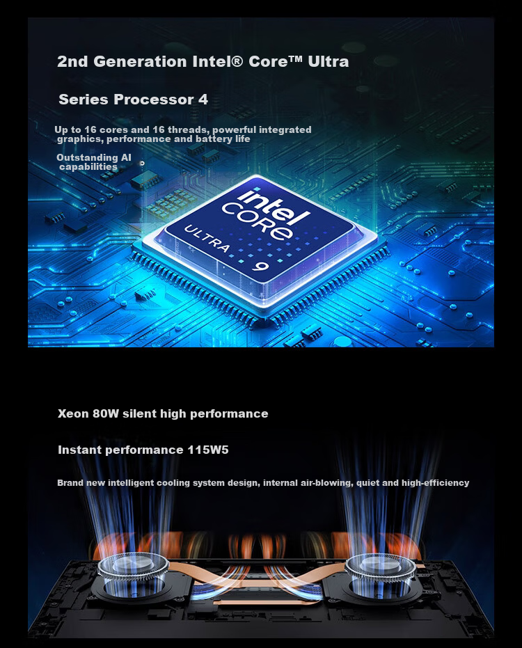 Honor MagicBook Pro 14 AI Lightweight Laptop 92Wh Battery 14.6" U5-225H 32GB 1TB 3.1K Oasis Eye Protection Screen Gray 4