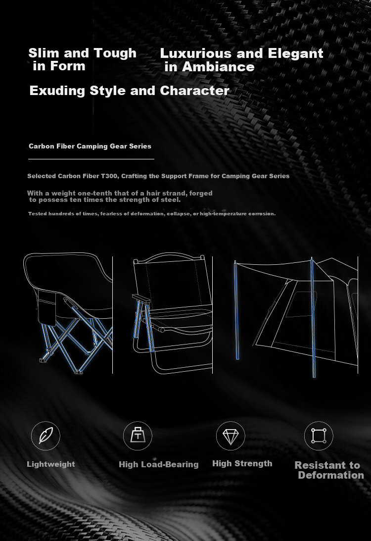 JD Jingzao Durable Wind-Resistant Carbon Fiber Tent and Canopy 2-in-1 Blackout Sunshade for 4-10 People Outdoor Camping Gear 1