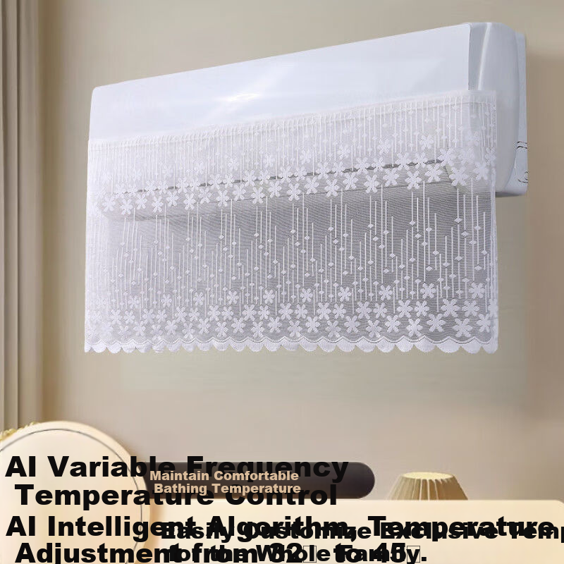 XIAO HUANG HOU Air Conditioner Wind Deflector Curtain Anti-Direct Blow No Drip Universal Air Conditioner Dust Cover Flat Style