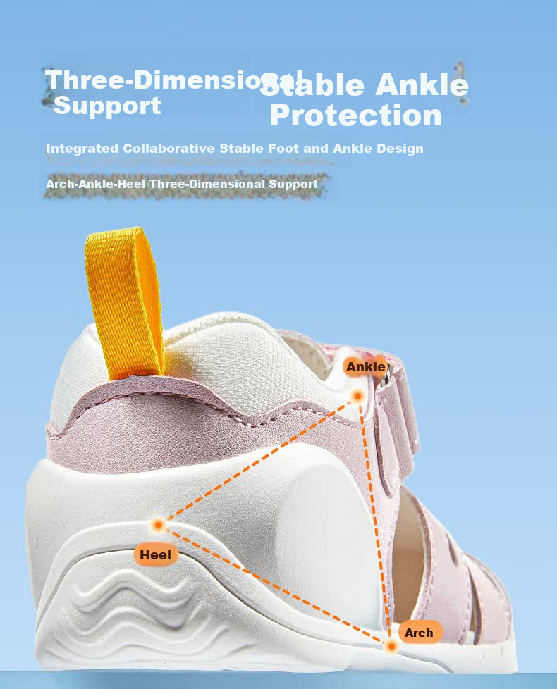 Ginoble Children's First Walking Shoes 2026 Summer New Breathable Sandals 0-1 Year Old Boys and Girls GB2553 6