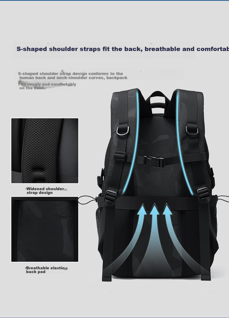 361° Men's Backpack Large Capacity Casual Water-Resistant Commuter Lightweight Sports Bag for Middle School, High School, and College Students 9