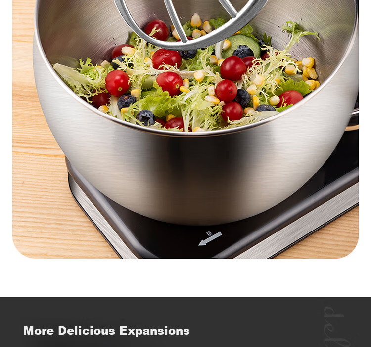 KONKA Quiet Kitchen Machine Home Dough Mixer Multifunctional Kneading All-in-One Flour Cream Mixer Fully Automatic Food Processor DC Motor 7L Large Capacity KM-911 9