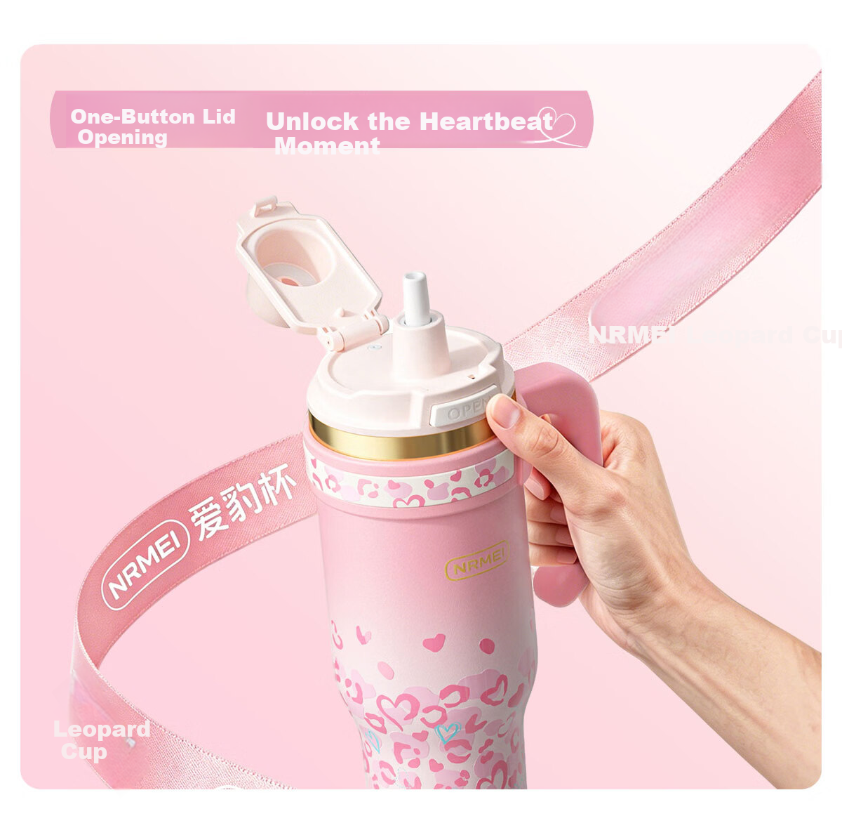 NRMEi Insulated Large Capacity Ice Tumbler 520ml Gift for Girlfriend Couples High-Value Birthday Present 15