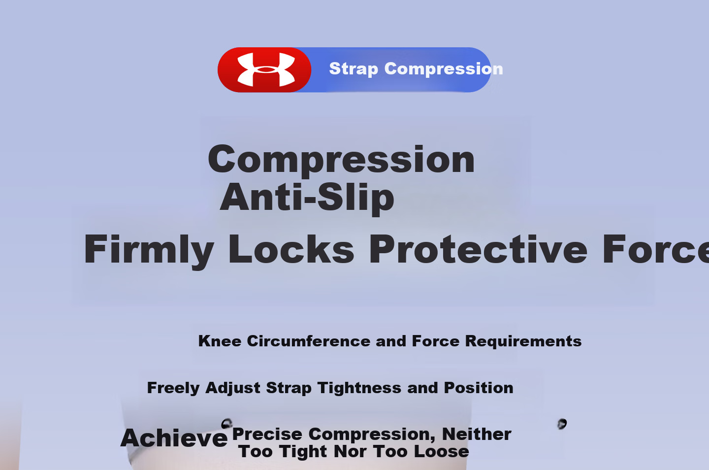 Under Armour Knee Brace Sports Meniscus Summer Professional Mountaineering Basketball Football Badminton Running Cycling Jump Rope Arthritis Support 22