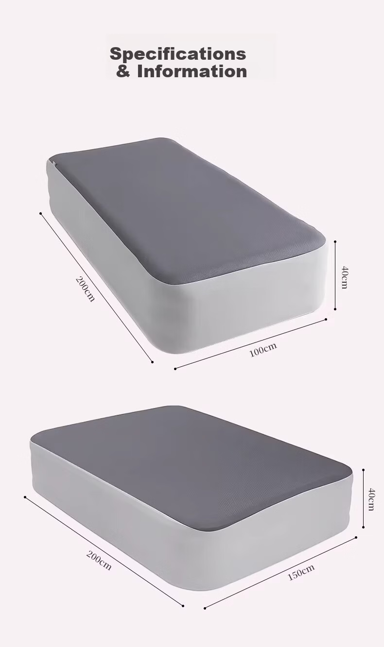 Shanyue Fitted Inflatable Mattress Cover Portable Outdoor Camping Bed Sheet Dustproof Moistureproof Tent Bed Cover 8