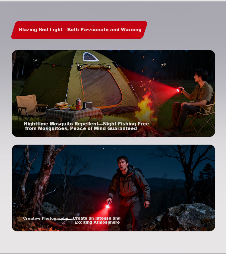 PHILIPS Ultra-Bright High-Intensity Flashlight with Five Color Light Sources, Long Battery Life, Outdoor Magnetic Camping Rechargeable Portable Home-Specific 5188 8