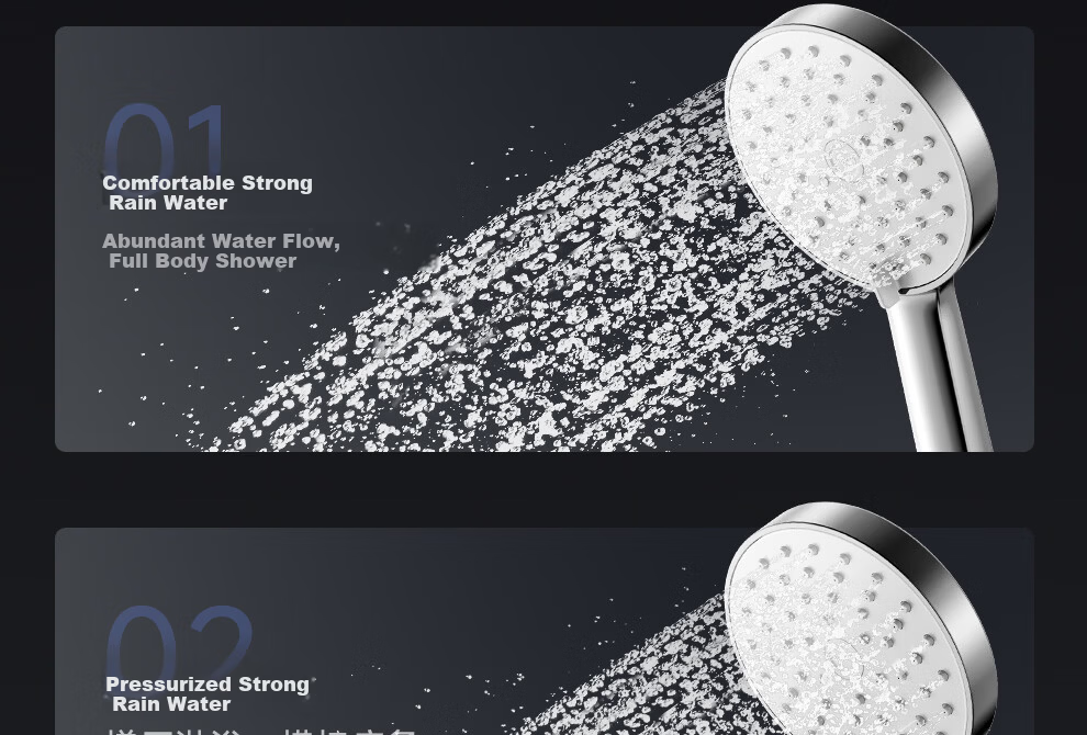 ARROW Shower Head, All-Copper Body, Top Spray, Handheld Sprayer, Pressure Boosting [Renovation Subsidy 15%] 25