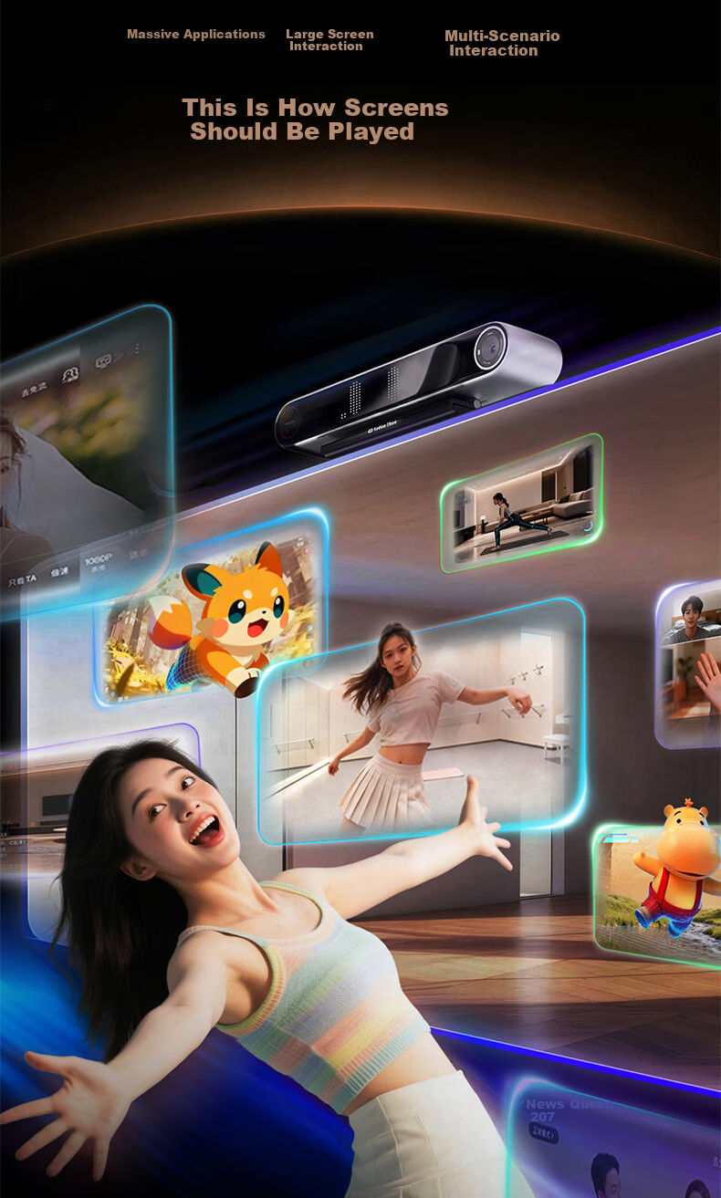 TUDOO Tbox TV AI Box Kids Learning Fitness Mirror Motion Sensor Game Smart 4K Ultra HD Box 14