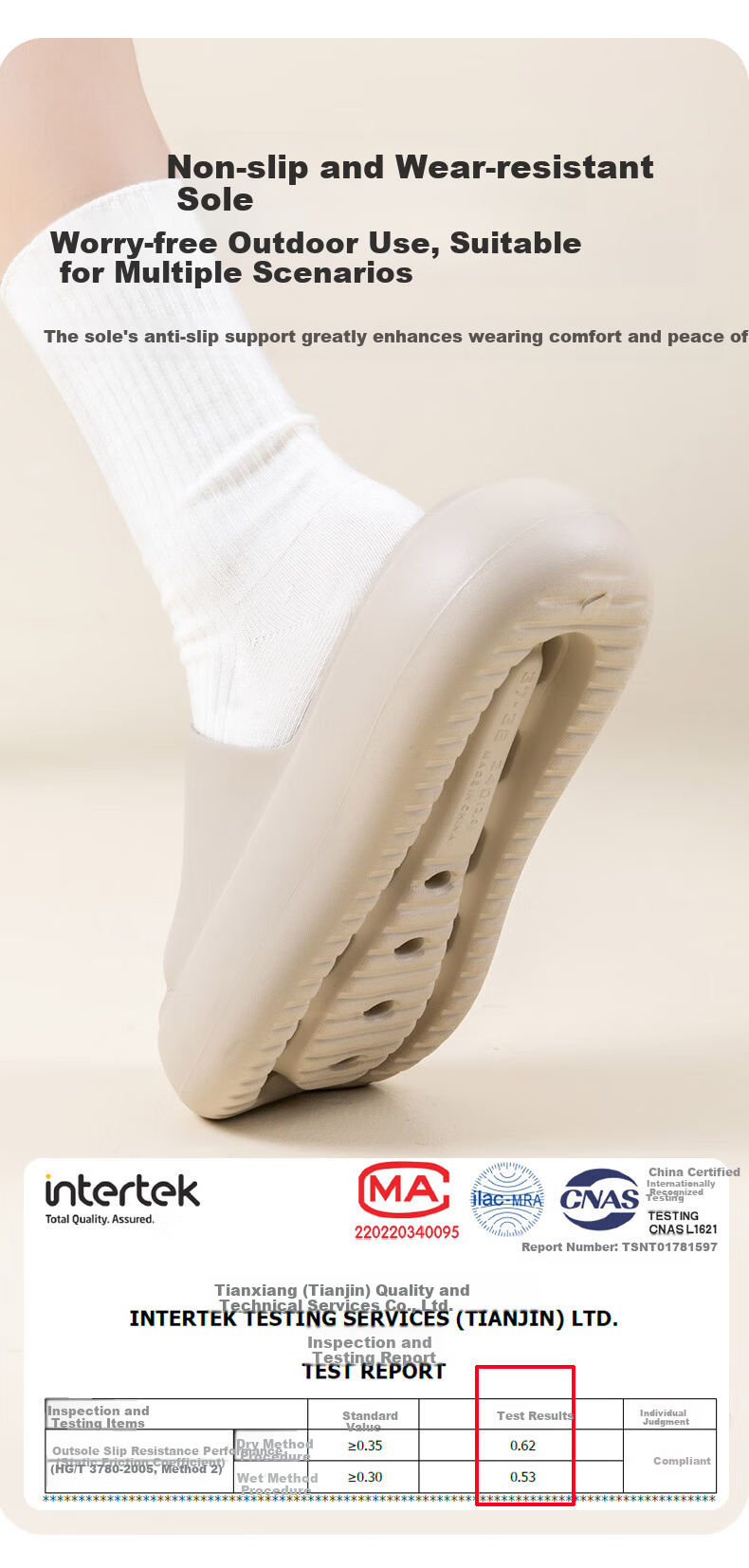 Jiayi Summer Slippers for Men and Women Thick Sole Soft Elastic Home Bathroom Slippers Light Gray Size 35-36 JY2515 13